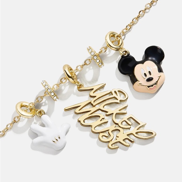 BaubleBar Disney Mickey Mouse Cluster Charm Necklace NWT - Picture 5 of 5